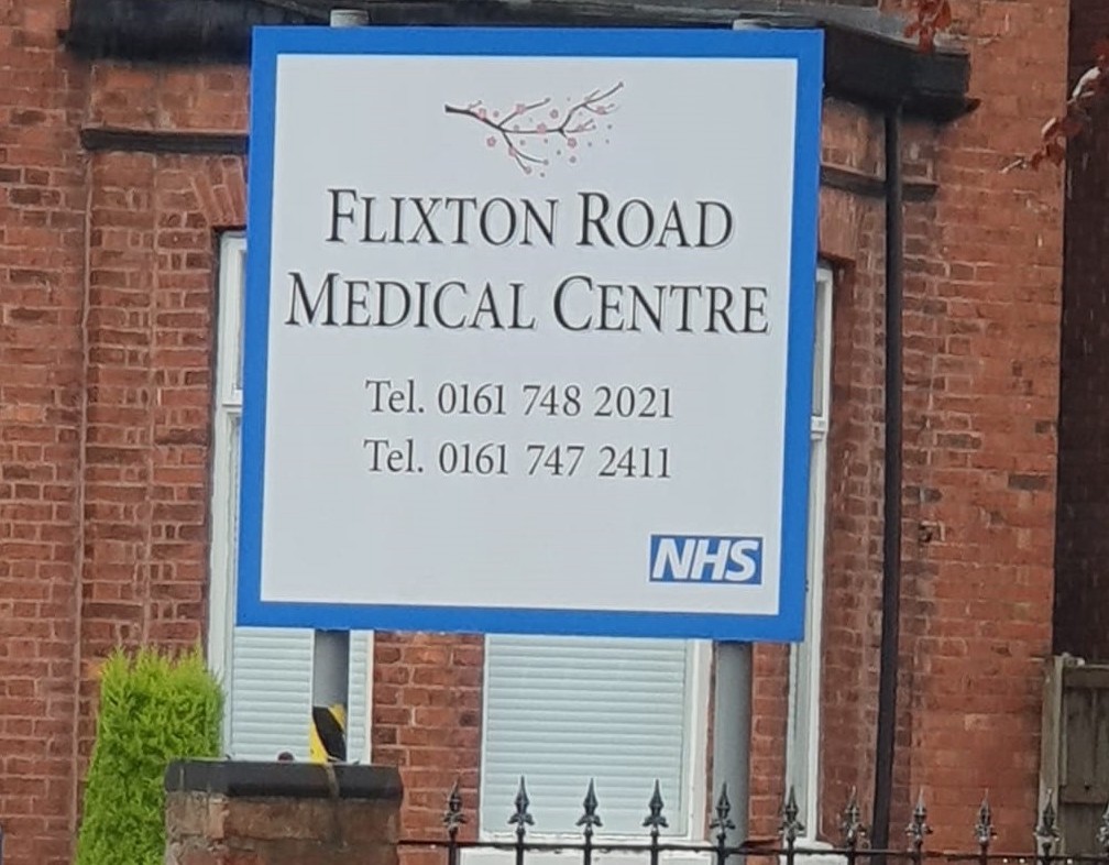 Flixton Road Surgery Tel. 01617482021 or Tel. 01617472411
