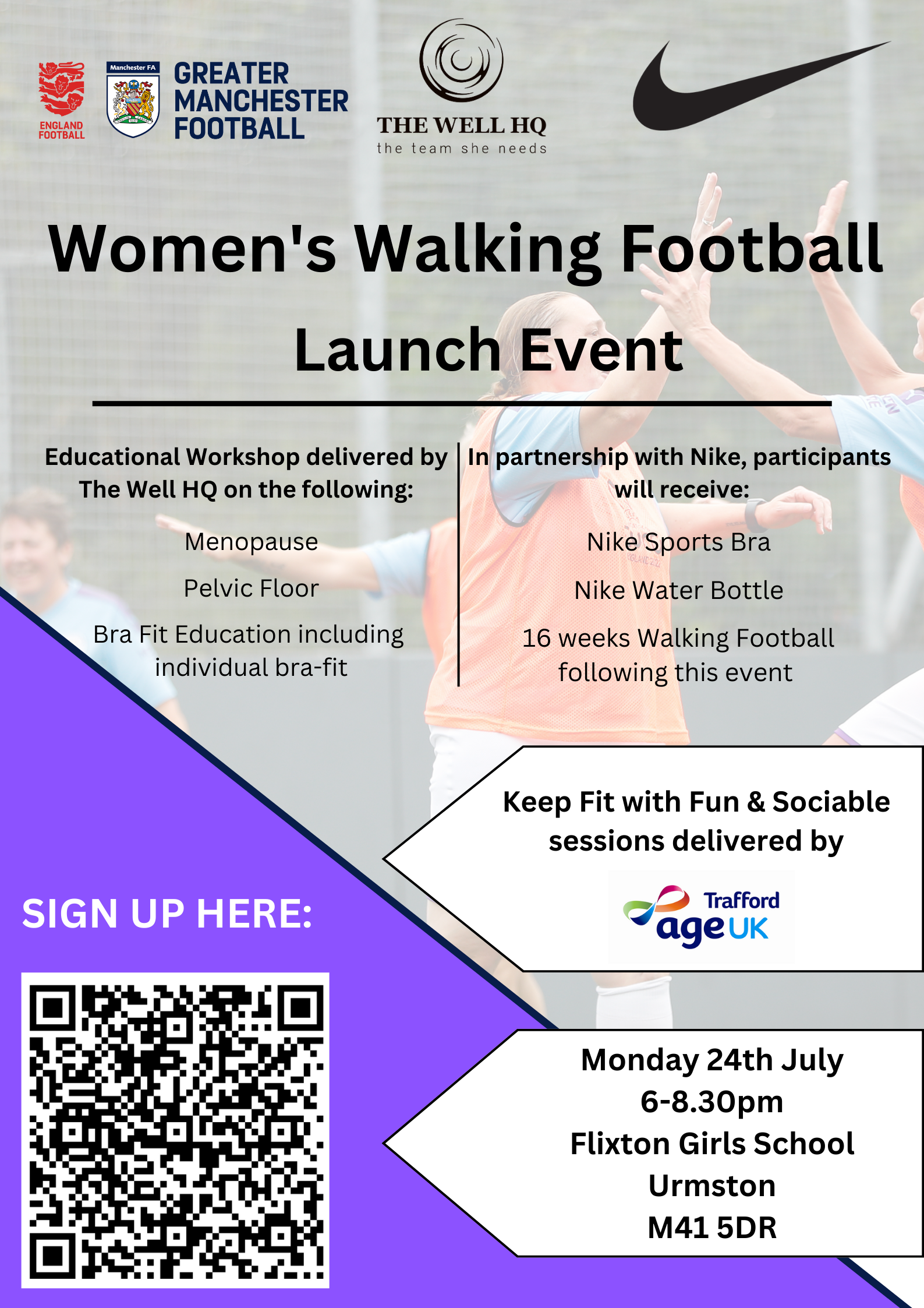 Women’s Walking Football Launch Event