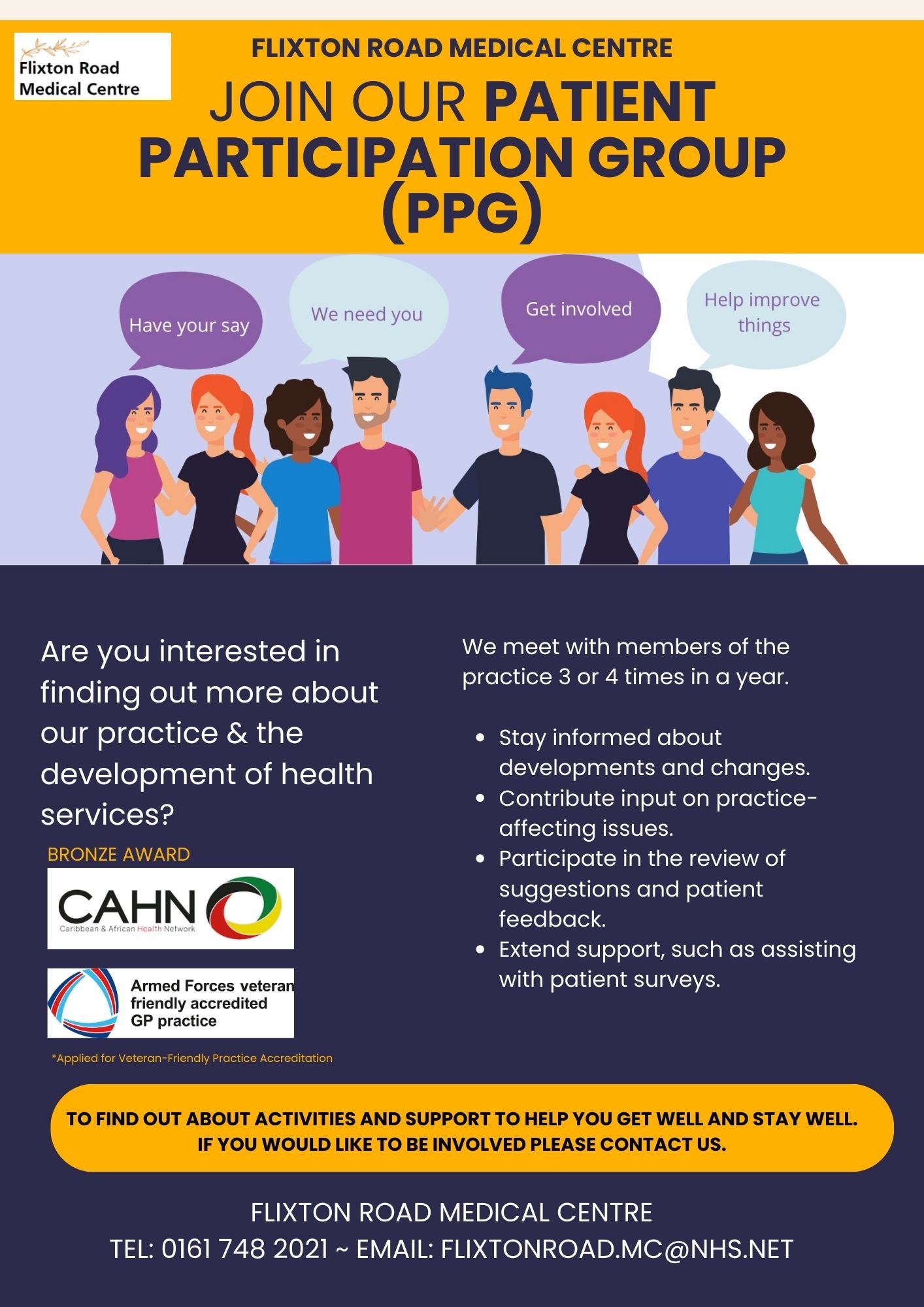 Join our Patient Participation Group (PPG)